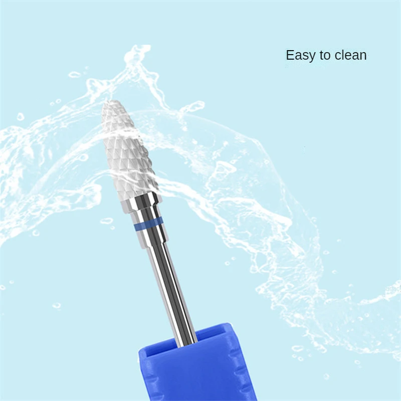 5 Pcs Milling Cutter For Manicure Set Ceramic Electric Drill Manicure Nail Drill Bits Removing Gel Varnish Tool