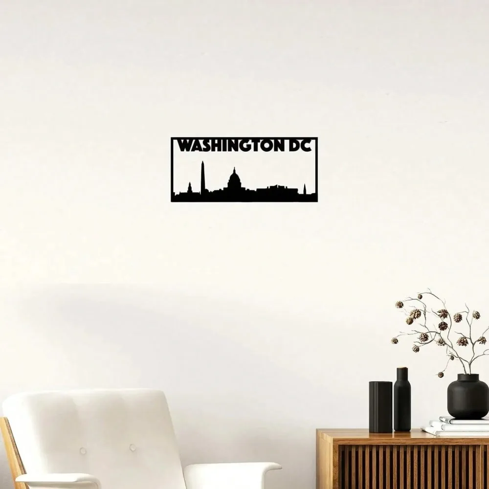 

Modern Skyline Metal Wall Art | Cityscape Decor for Home Office Living Room