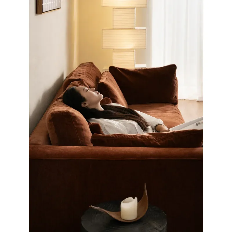 Modern Simple Fabric Recliner Sofa Cloud Support Versatile Lazy Double Sofa for Living Room Comfortable Seating Furniture