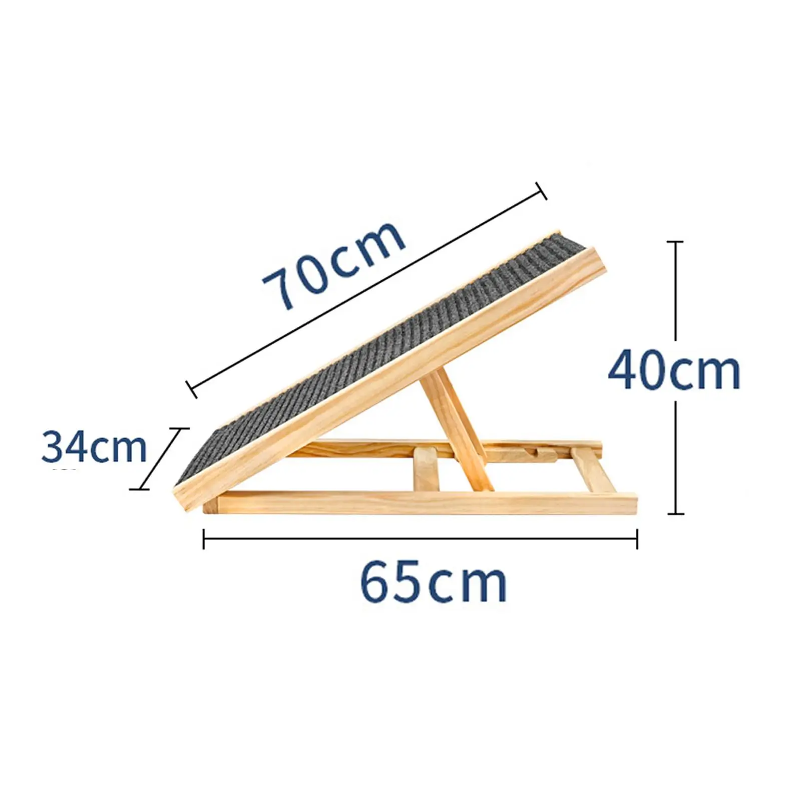 Imagem -05 - Escada Ajustável de Camadas para Pet Cat Ramp Escada de Escalada para Cães Inclinação Antiderrapante Escada Dobrável para Cachorro Sofá