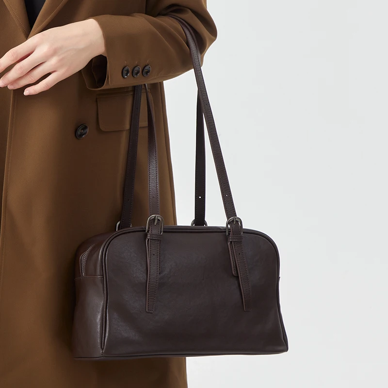 Oversized Tote Bag for Women Premium Top Layer Cowhide Leather 31cm Work Bag MultiFunctional Handbag Large Capacity Shoulder Bag