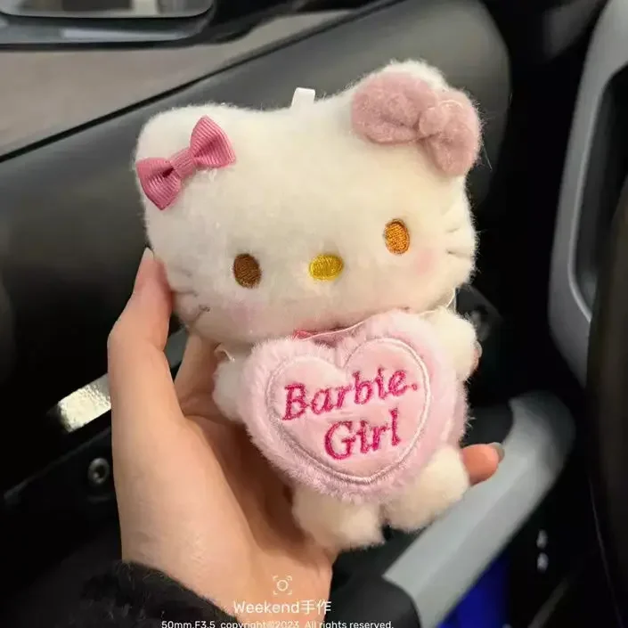 

Cartoon Anime Sanrioed Hellokittys Plush Doll Car Wiper Decorative Pendant Kawaii Auto Interior Accessories Cute Decorative Doll