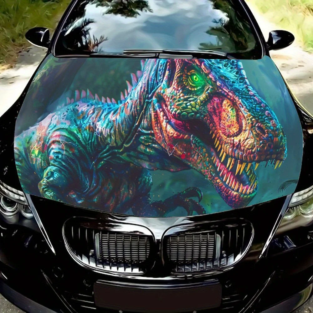 

Dinosaur Painted car hood stickers, waterproof self-adhesive, scratch resistant, easy to stick, durable car PVC stickers, car de