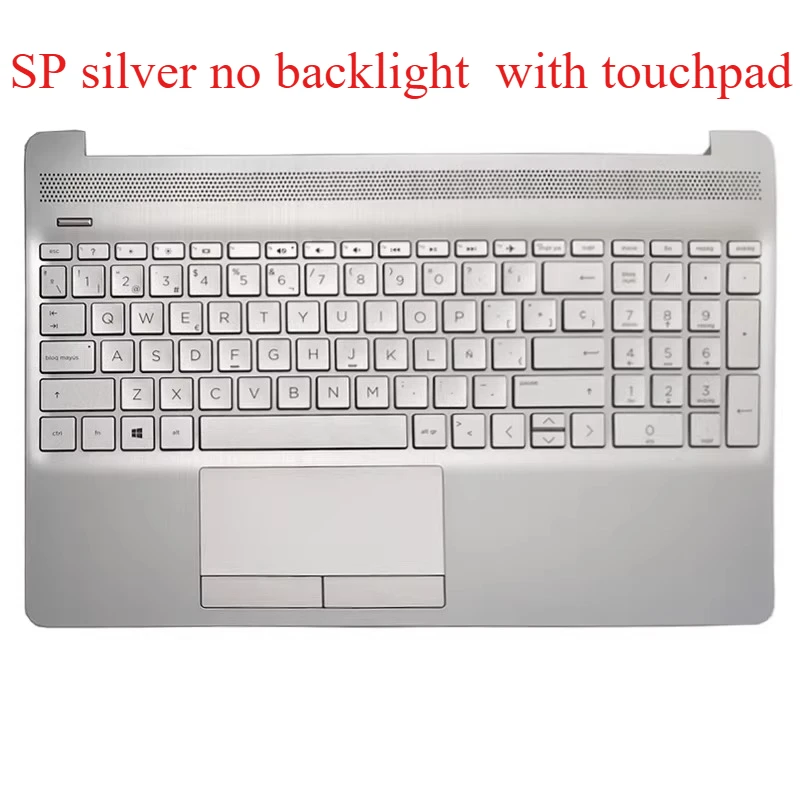 New US Keyboard For HP 250 G8 G9 256 255 G8 G9 15S-DU 15S-DR 15-GW 15-DW TPN-C139 Palmrest Upper Cover Case Silver Black Grey