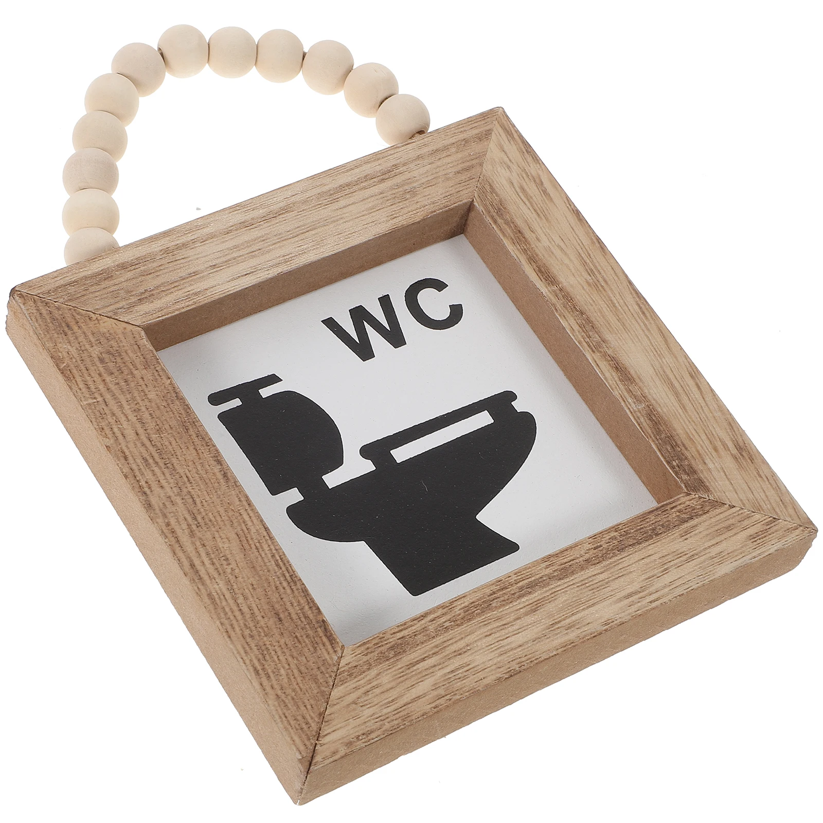 

Creative Wooden Wall Decoration Plaque Bathroom Home Office Rustic Style Hanging Sign Board Toilet Ornament Wood Indoor Wall