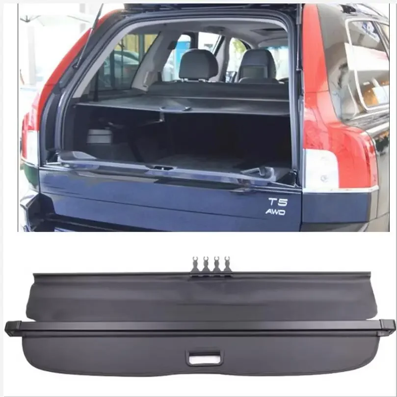 Car Rear Trunk Security Shield Cargo Cover For Volvo XC90 / XC Classic 2003-2014