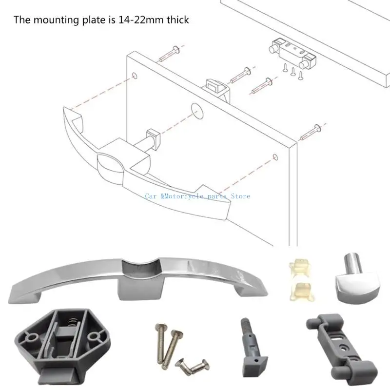 Y9UC القوافل مقبض سحب قفل دفع لدرج العربة مزلاج خزانة قارب أقفال الأبواب
