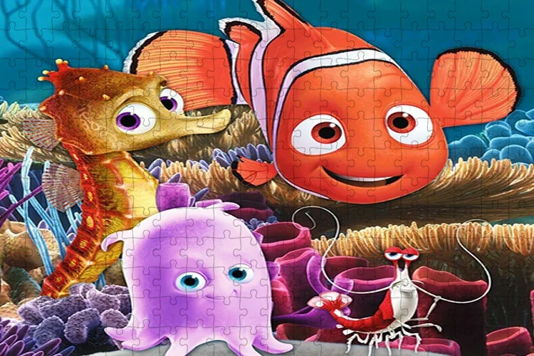 Disney Clownfish Nemo 300/500/1000 Pieces Jigsaw Puzzle Cartoon Children's Puzzle Game Decoration Preferred Holiday Gift