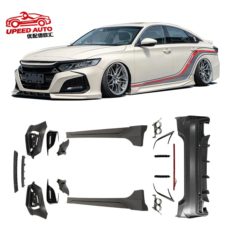 

Suitable for Accord 10th 2018 New Style Body Kit Car Accessories Front Bumper Lip Side Skirt Rear Diffuser Spoiler
