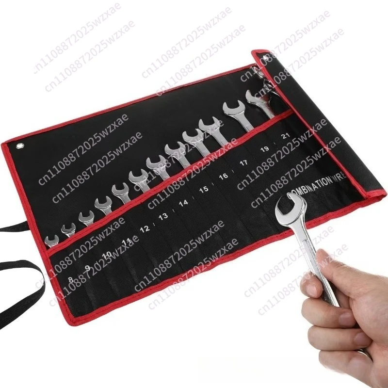 

Dual-purpose wrench set Full set of plum blossom opening Double head hardware tools 14-piece set Manual stay wrench 6-32mm
