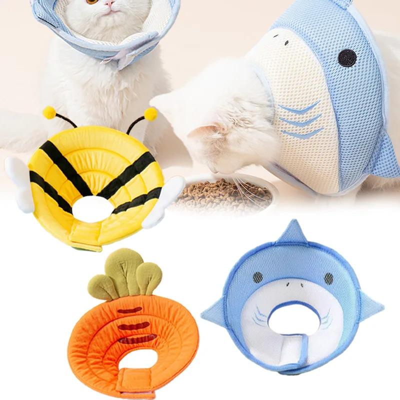 

Soft Cone for Cat Adjustable Breathable Cat Collar To Prevent Biting and Licking Suitable for Postoperative or Injury Situations