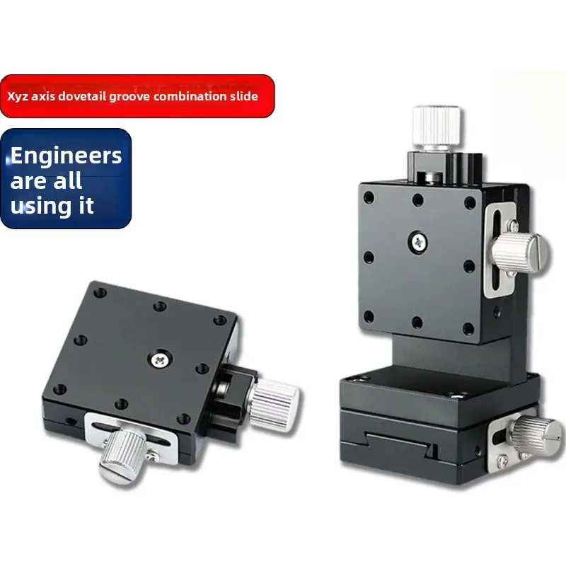 X Axis Manual Precision Slide XFES40/XYFES40/25/60 Dovetail Groove Feed Screw Fine Adjustment Stage