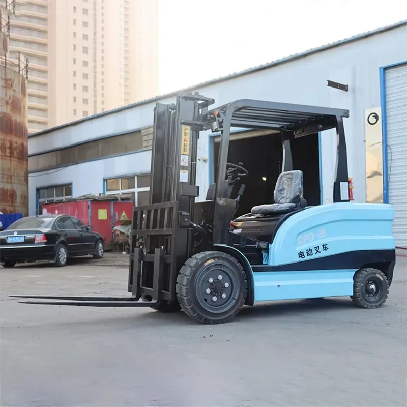 60V Mini Electric Forklift 1  1.5  2  3.5 Ton Battery Forklift Electric Stacker Hydraulic Forklift
