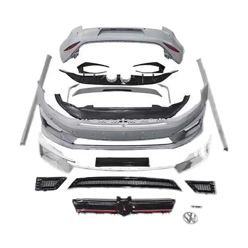 QWC Auto parts PP Material body kit For Volkswagen VW Golf 7 2018-2020 Upgrade to R400 Style Full set Auto Body System