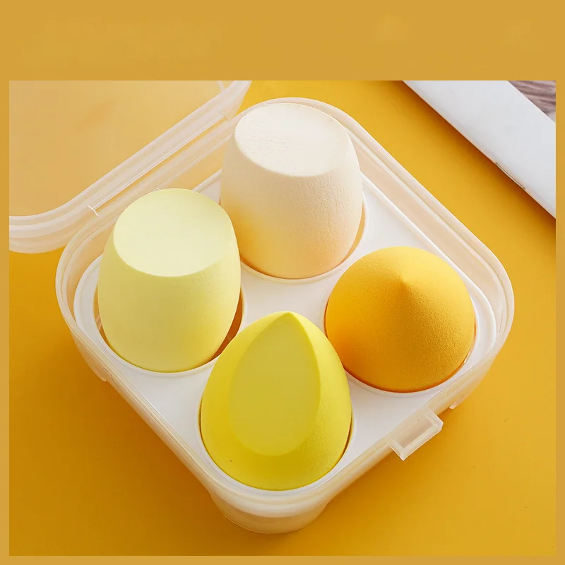 4-Pack Makeup Sponge Blender Beauty Egg Foundation Sponge Cosmetic Tools