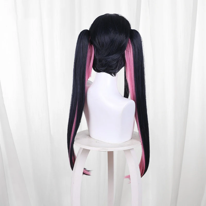 Princess Kaguya Tsukuyomi Noi Komazawa Cosplay Wig Horns Ears and Tail Anime Twintails Synthetic Wig For Women Halloween Party view 4