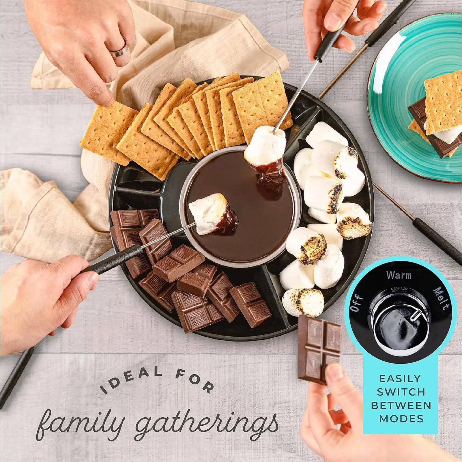 

Fondue Cup Set Safe Warmer Cup For Candy Butter Candy Melting Pot For Cream Milk Coffee Desserts Kitchen Party Camping Picnic