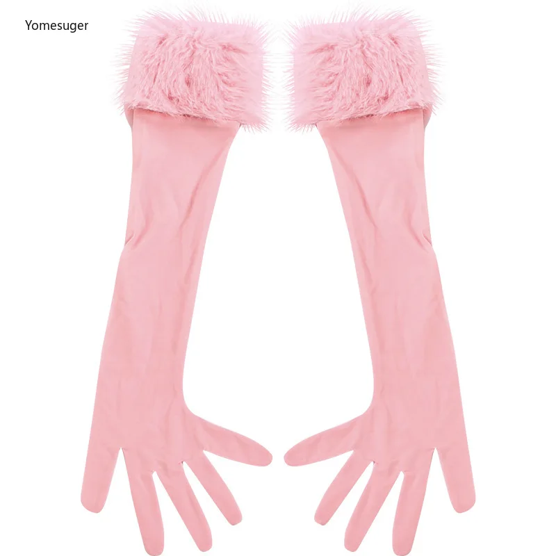 Yomesugar مجموعة حفلات عيد الميلاد مثير فروي المرقعة حمالة غير النظامية Cinched الخصر تانك القمم وأكمام طويلة عطلة وتتسابق #6