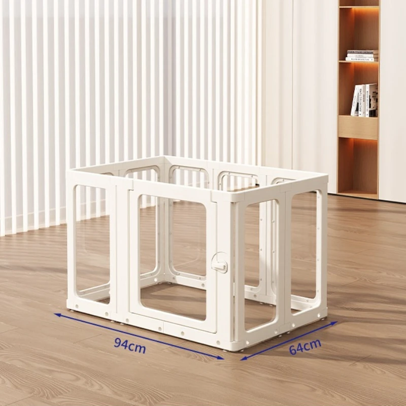 Playpen Dog Fence Safety Door Plastic Folding Privacy Fence Dog Fence Extendable Accessories Barrera Para Mascotas Dog Supplies
