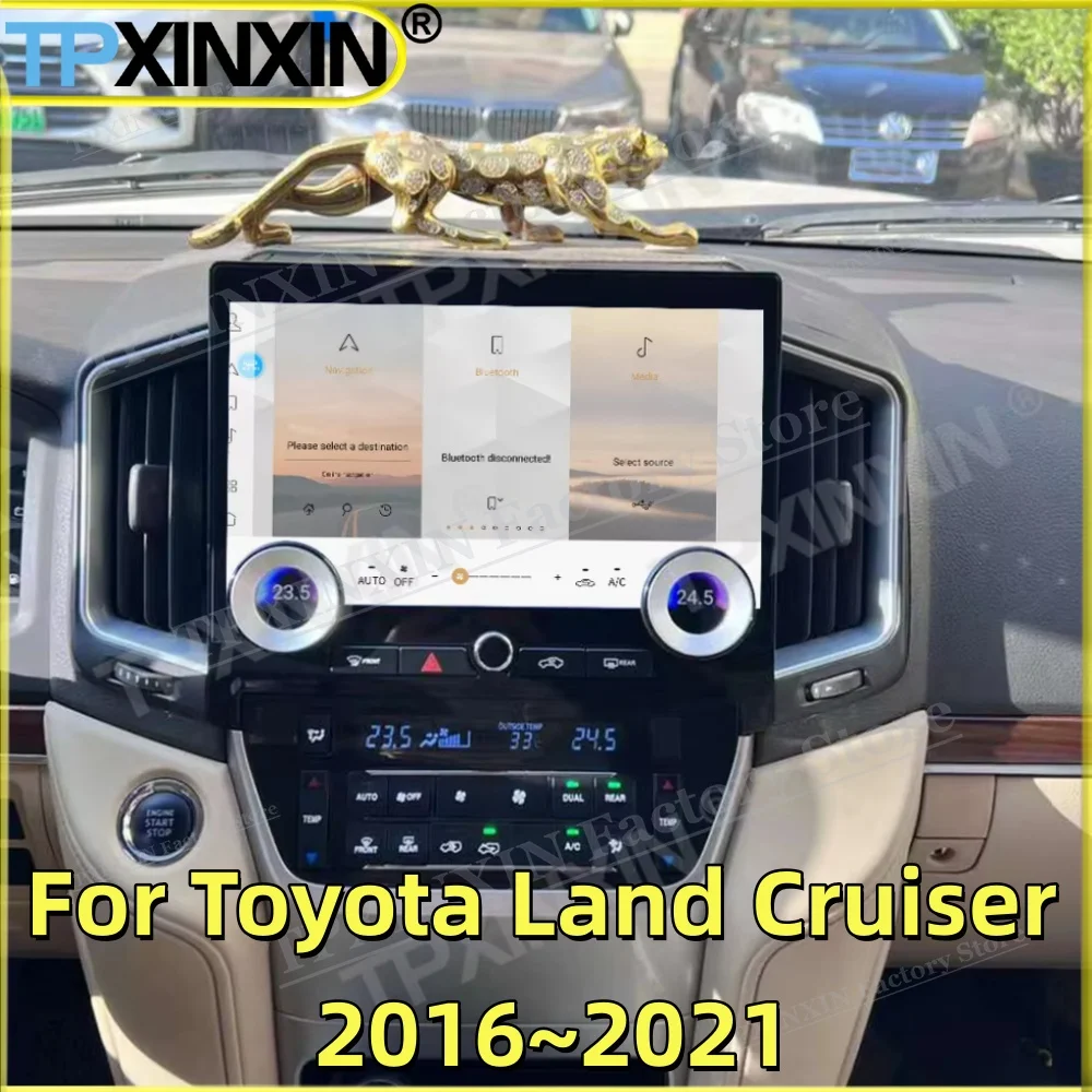 For Toyota Land Cruiser 2016~2021 Android Car Radio Multimedia Video Wireless Carplay Autoradio Stereo GPS Navigation Head Unit