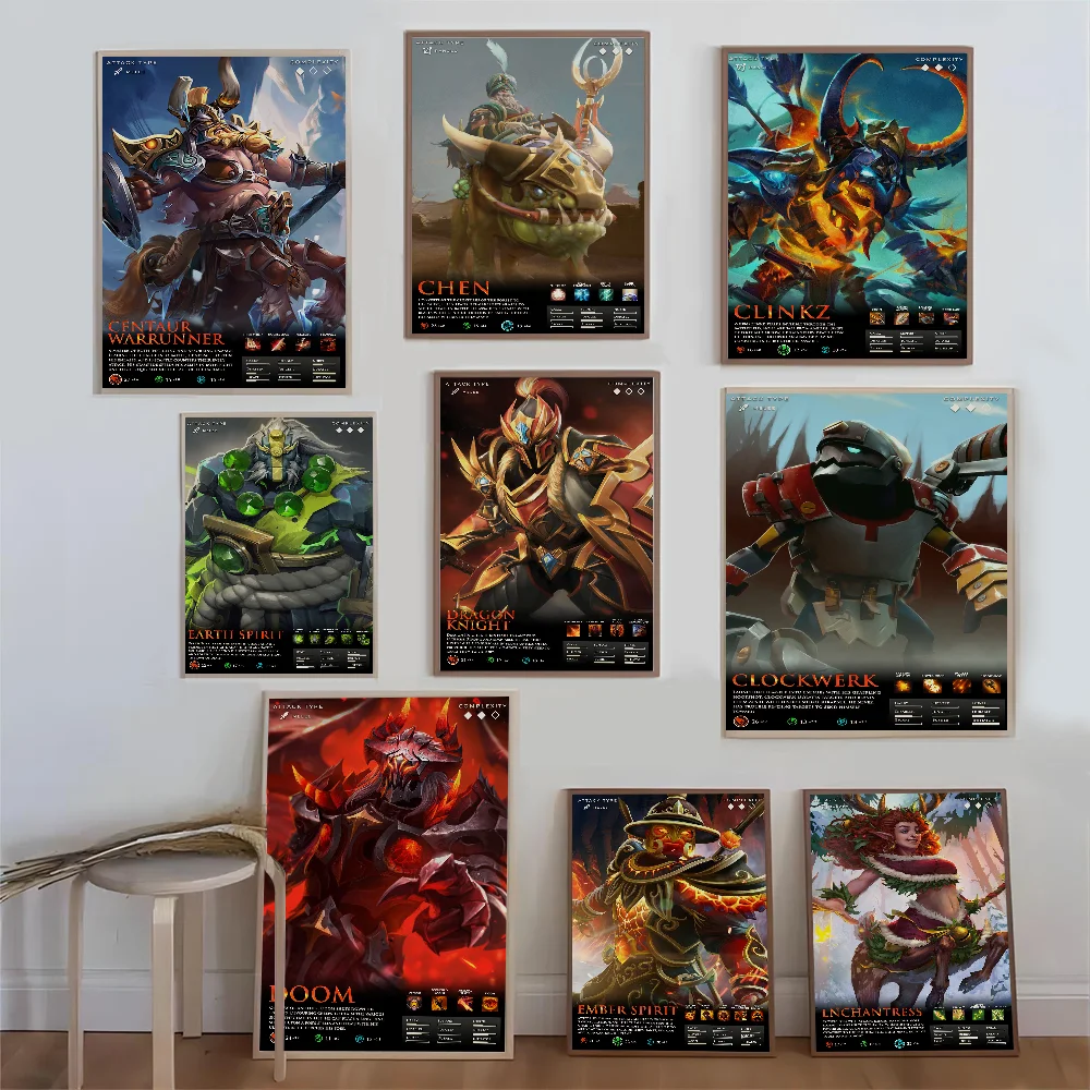 DOTA 2 Character Poster Good Quality Prints and Posters HD Quality Poster Wall Art Painting Study Home Decor