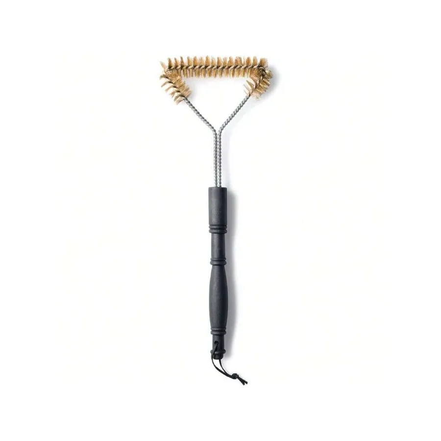 

【New style】Roasting 3-Sided Grill Cleaning Brush With Non-Scratch Brass Bristles, 16.5-Inches Long, 28950597