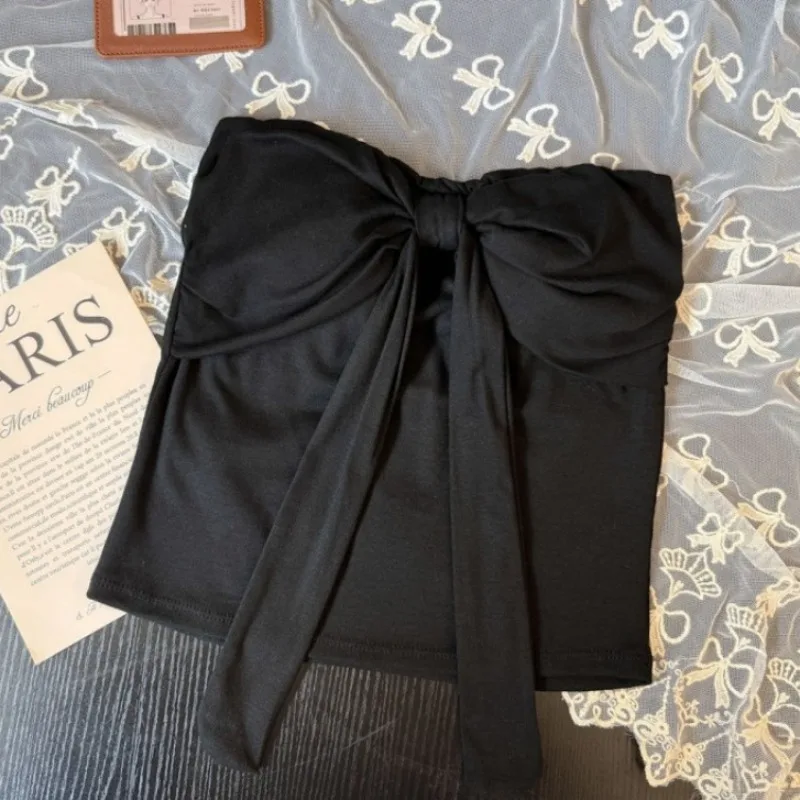 Summer New  Knot Strapl Vest Women Sexy Wrap Chest Inner Sweet And Spicy Girl Top Outer Wear ort Sle