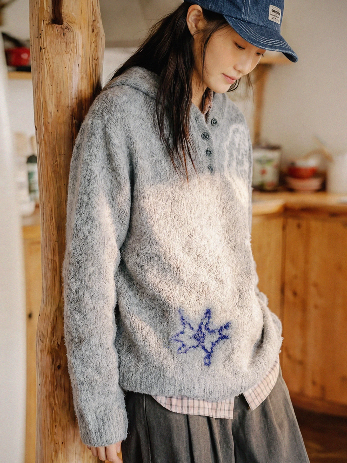 

Женская свободная толстовка Octopusme: новая весенняя верхняя одежда с узором в виде птиц, удобная, теплая, из полиэфирного волокна