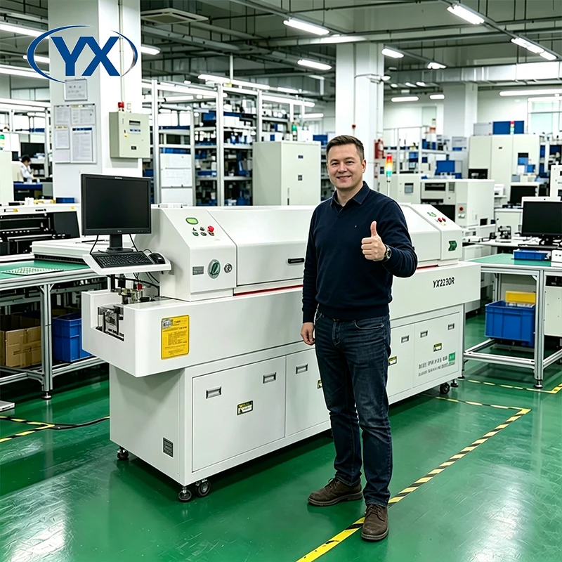 Fully Auto Reflow Oven Machine YX1230R With 12 Heating Zones / 2 Cooling Zones for Pick and Place Production Assembly Line