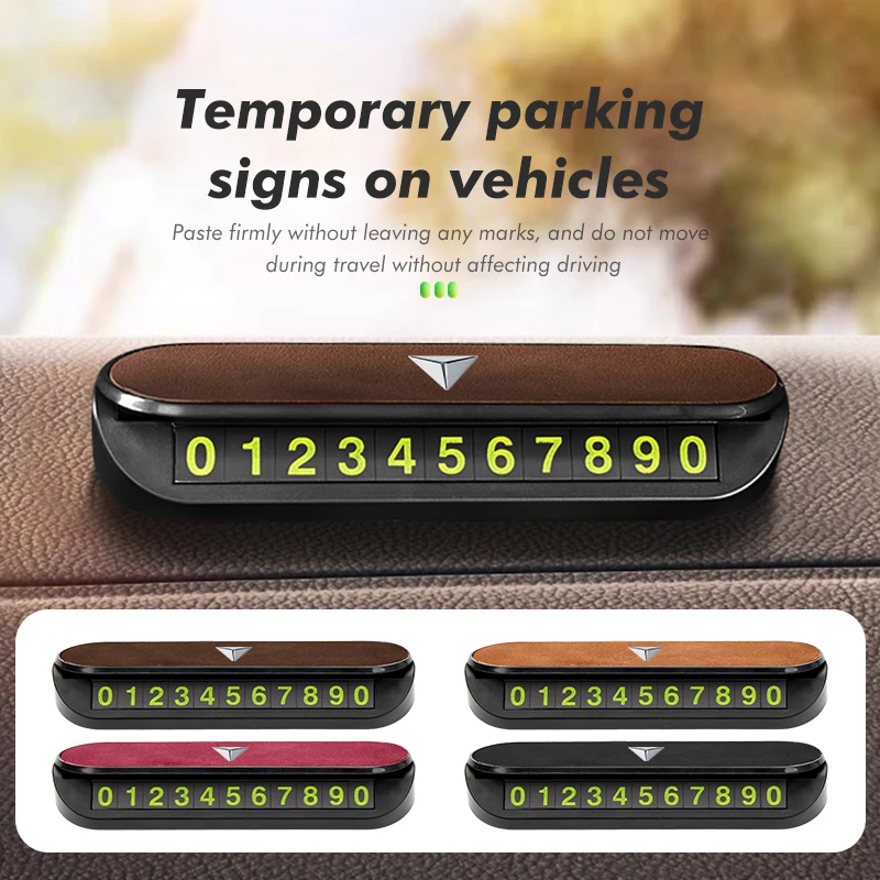 For Deepal Car Temporary Parking Card Phone Number Holder Telephone Sign Changan SL03 SL0 S7