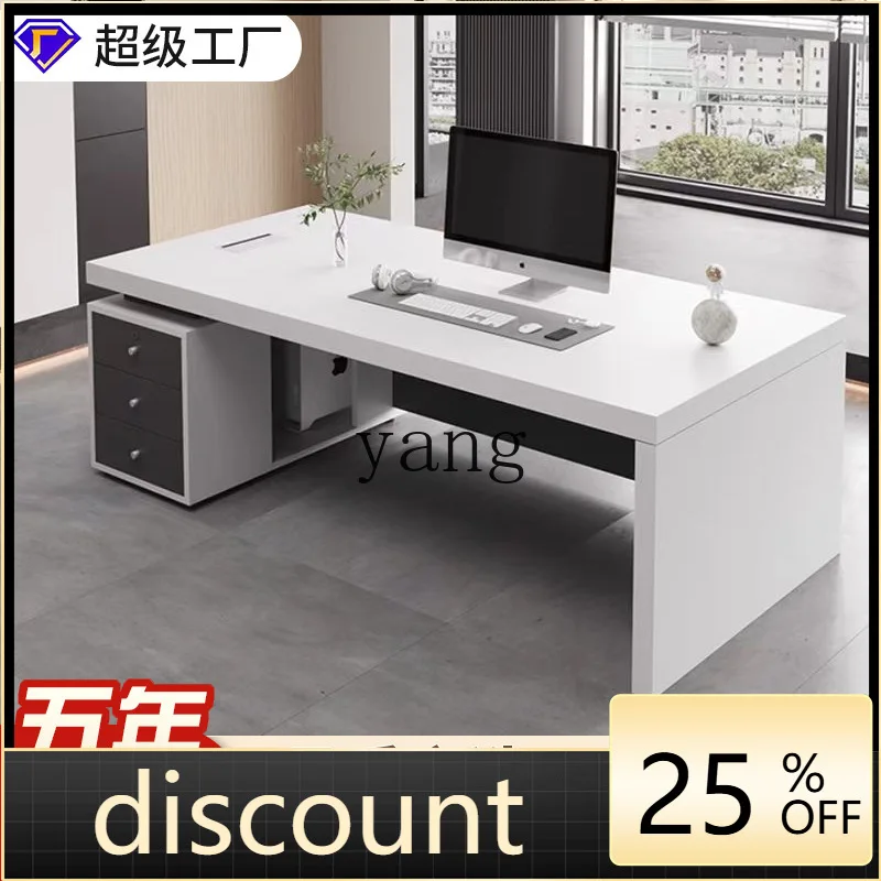 

LH Modern Office Staff Desk Workstation Desk Durable Single Office with Drawer