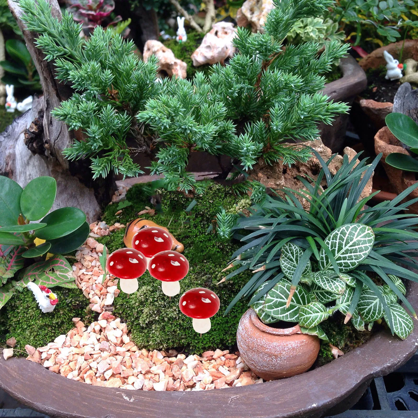 

12pcs creative Diy Stake Sculpture Outdoor Garden Lawn Decorative Statues Foams Yard Stakes Decorative Insert Stake Ornament