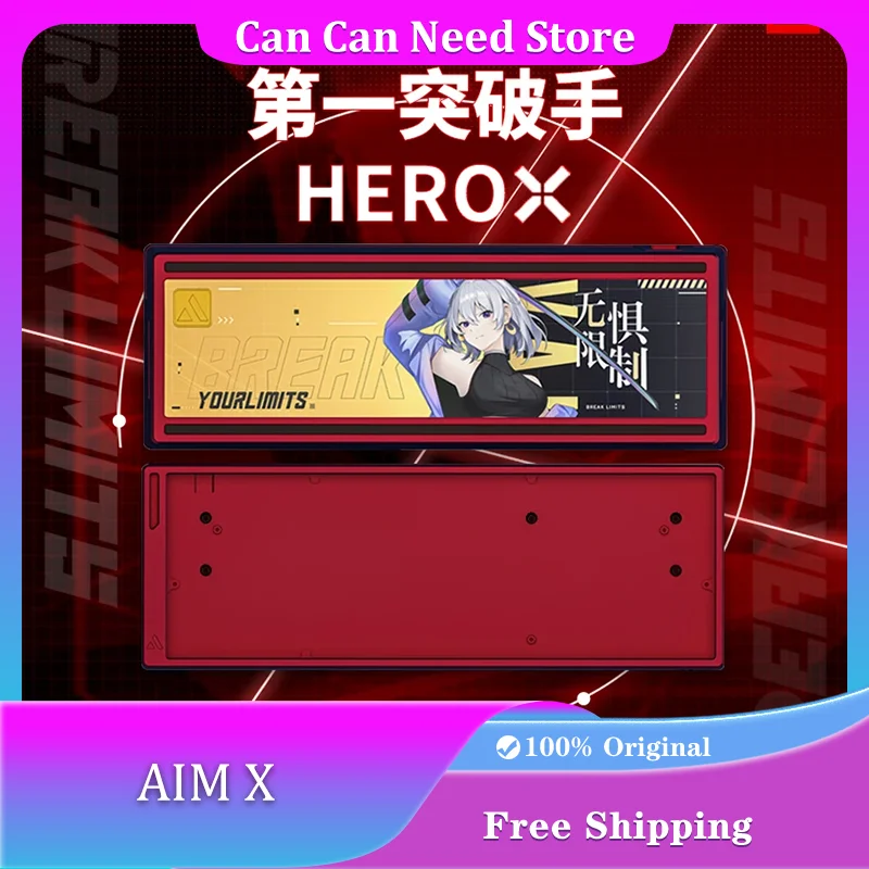 

GameZone Aim60X Magnetic Axis Mechanical Keyboard Shell Customized ACG Character 60% Keyboard Universal Aluminum Case for GH60