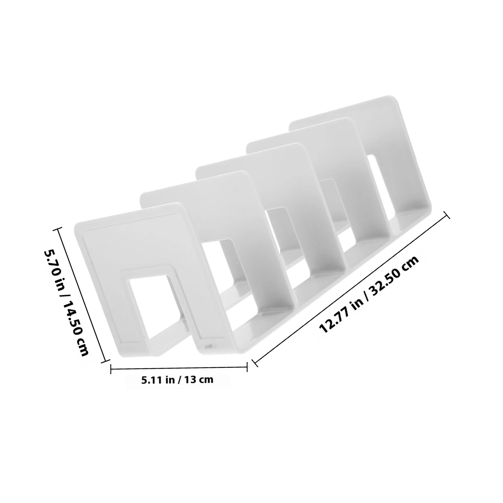 منظم كتب بلاستيكي لسطح المكتب، لمسة نهائية مصقولة، سطح خالٍ من الأزيز، رف كتب مستقيم بديكور، نهايات كتاب بلاستيكية