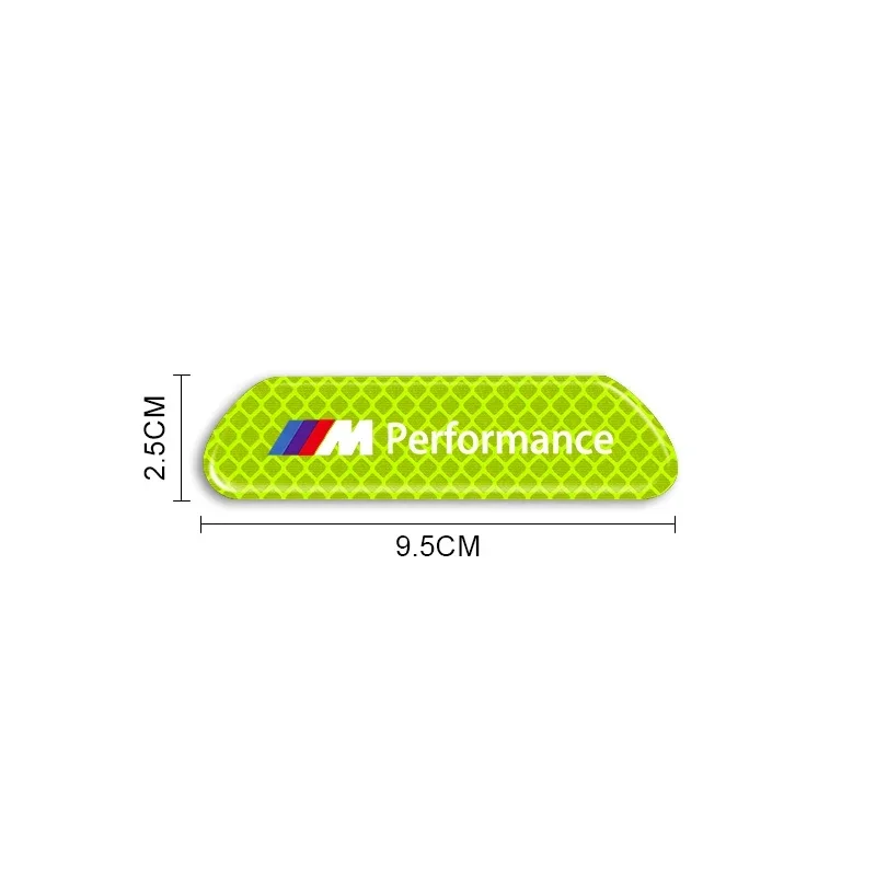 4 قطعة/المجموعة سيارة شرائط عاكسة تحذير ملصقات تصفيف السيارة لسيارات BMW M الأداء M2 M3 M5 320 325 E28 E30 E34 E36 E39 E46 E52