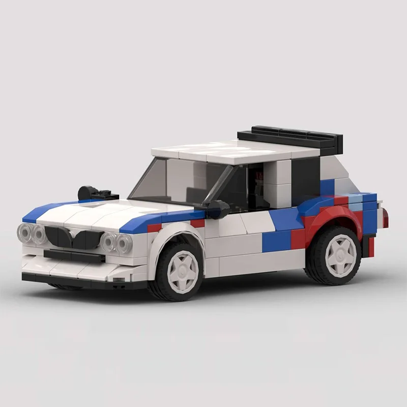 نموذج سيارة المدينة MOC قوالب بناء دلتا S4 رالي سباق السيارات وحدات التكنولوجيا الأطفال هدايا العيد تجميع اللعب البدلة