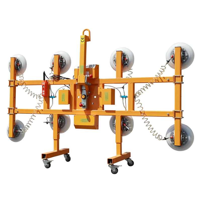 

Customize H Shape Battery-Powered Vacuum Suction Cup Lifter 360 Rotation For Glass Lift Machine 800-1400 KG Construction