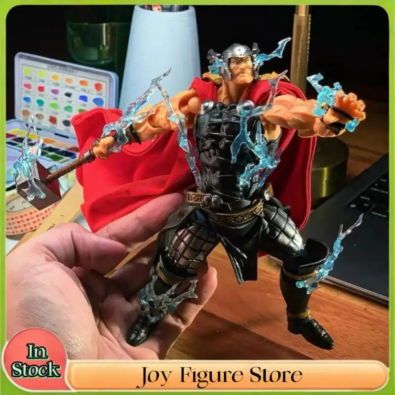 

New Ac Factory Figures Thor Thunder God Anime Action Figure Thor Kaiyodo Amazing Yamaguchi Revoltech Collection Model Toy Gift