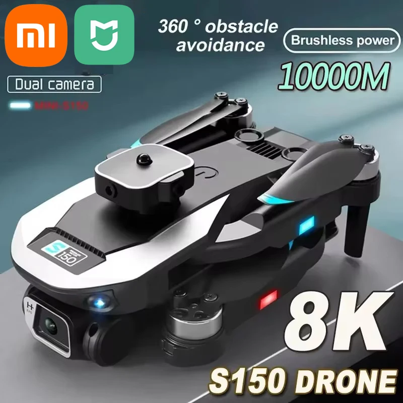 Xiaomi Mijia S150 Drone 2 Camera 8K Optical Flow Positioning Brushless Motor Four Sided Obstacle Avoidance Quadcopter Child Toys