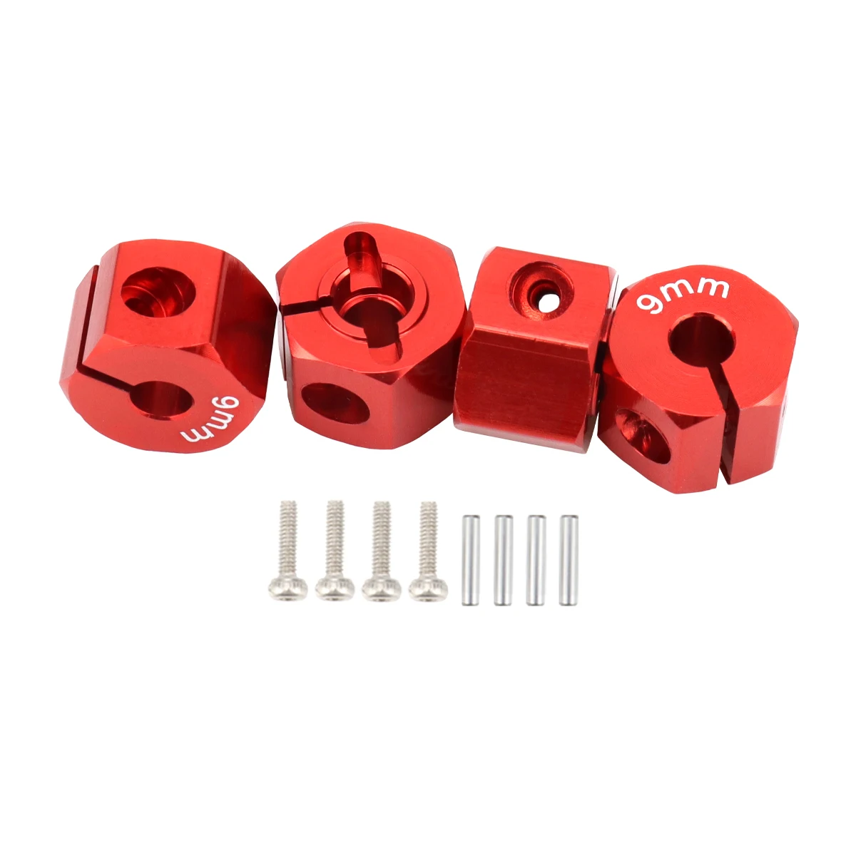 Aluminium 5/6/7/8/9/10/11/12 mm Adapter Sechskant 12 mm Antriebsnabe mit Stiftschrauben für RC Auto Track Truck HSP HPI Tamiya Traxxas Slash