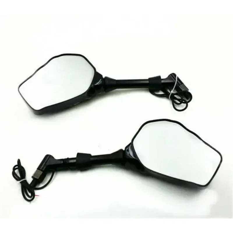 دراجة نارية الجمجمة المحرك LED بدوره إشارة مرآة لهوندا كاواساكي سوزوكي شارع عارية الدراجة