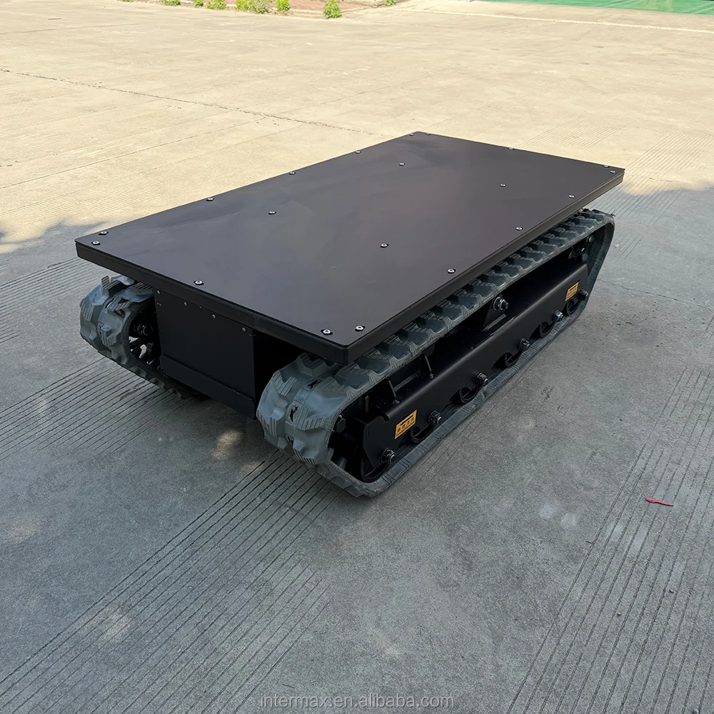 RC Crawler Transport Vehicle 1T 5T 10T Payload Heavy Duty Rubber Track Undercarriage for Farm Orchard
