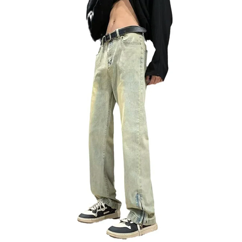 

Men Straight Thin All-match Business Casual Jeans Straight Classic Vintahe Pants