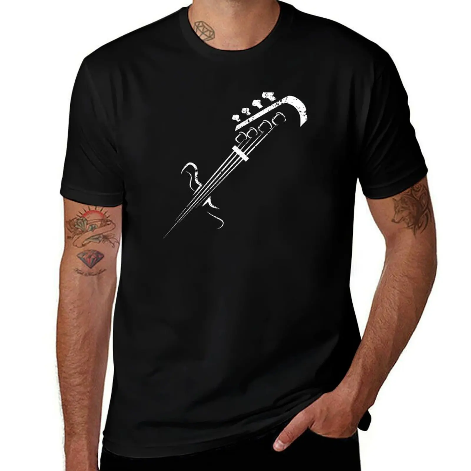 Bass Guitar Shirt Silhouette T-Shirt t shirts for man graphic tees t shirt for man funny t shirts dark humor T-shirt