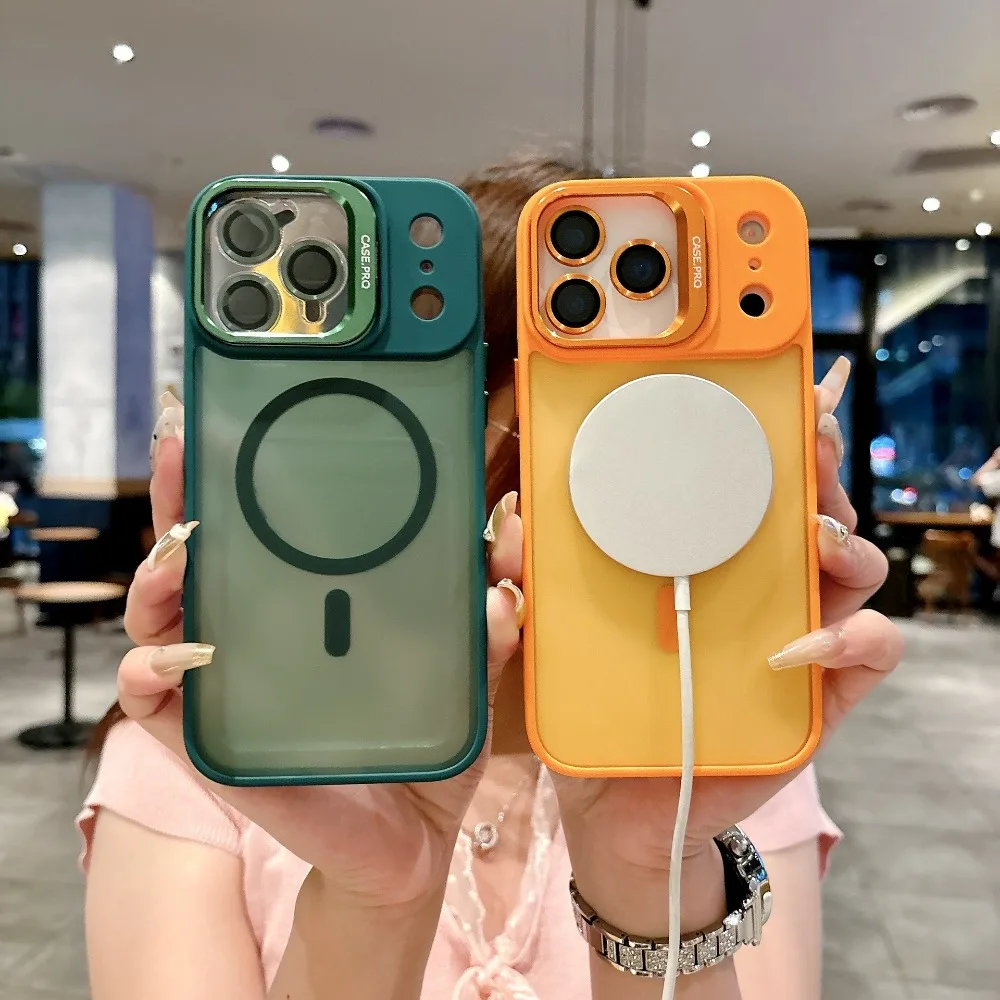 حامل عدسة إبداعي لهاتف iPhone17/16/15/14/13/12/11 PRO MAX حافظة صلبة ذات ملمس جلدي #3