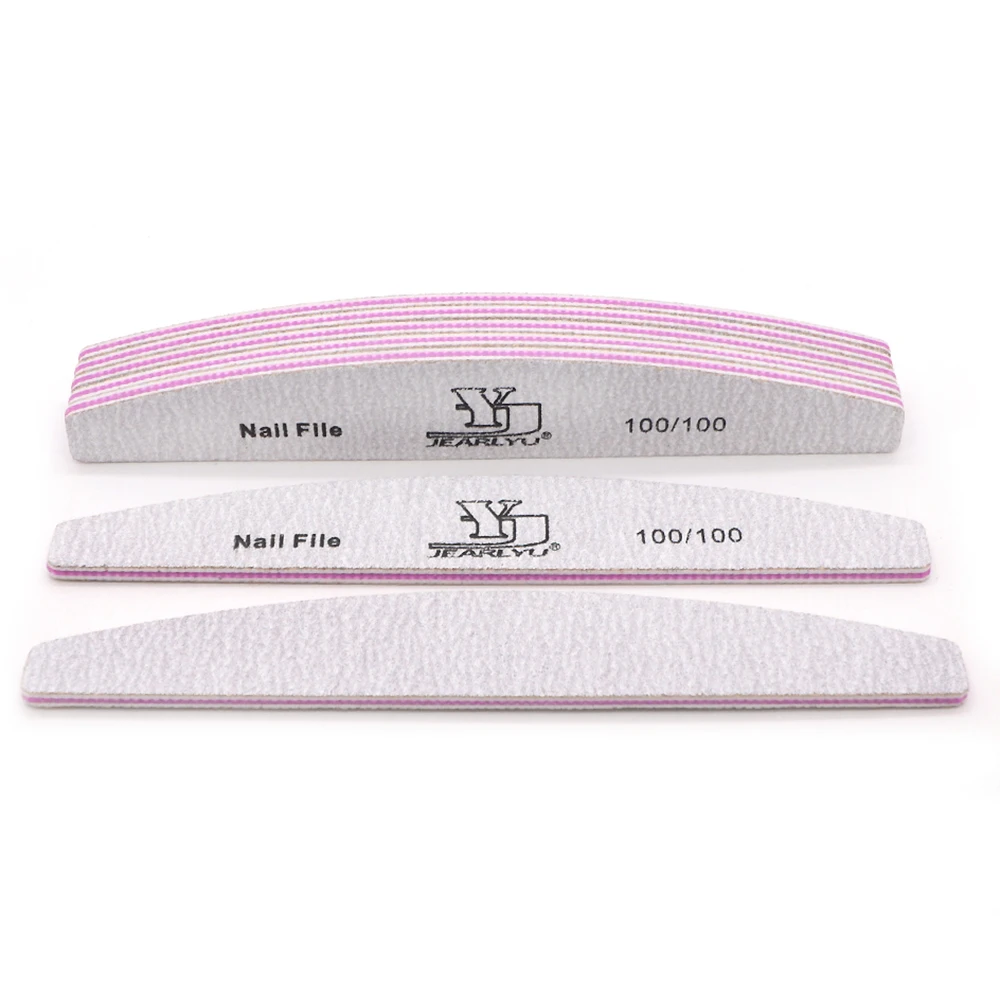 5 SZT. Dwustronne pilniki do paznokci do usuwania pudru, pilniki zakrzywione 80/80 100/100 100/180 150/180 180/240, akcesoria do paznokci, narzędzia do manicure