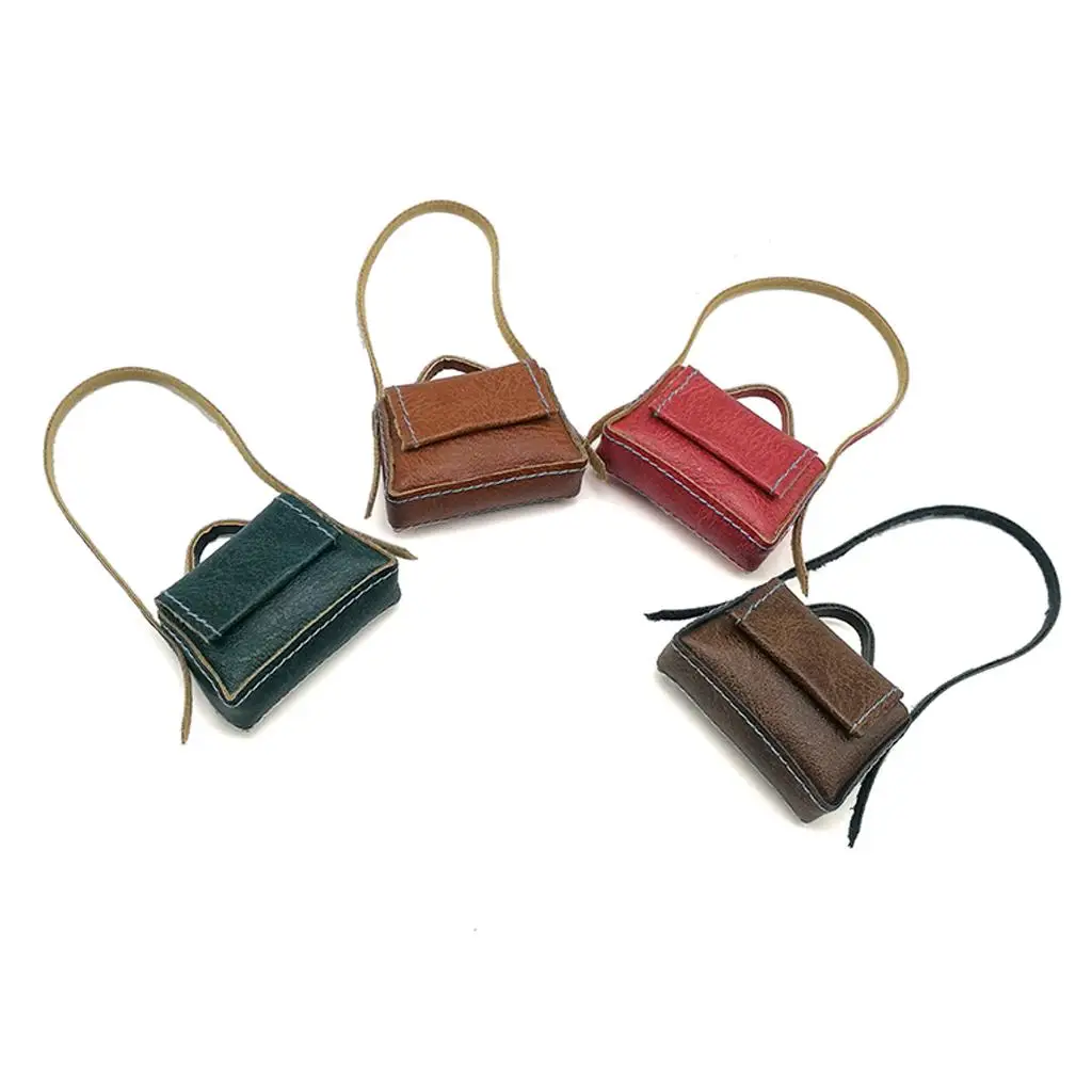 1/6 Maßstab Puppenzubehör PU-Leder Handtasche Mini Modische Tasche für Blythe BJD Puppen Kleidung Outfit