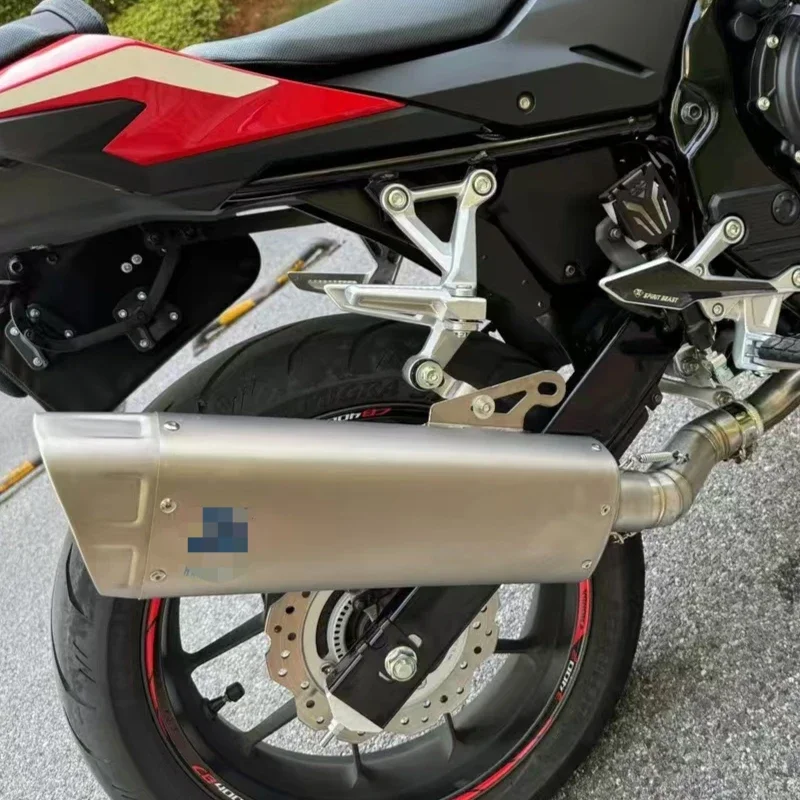 Picture 7: Motorcycle Exhaust Escape Modify Mid Link Pipe For Honda CBR500 CBR500R CB500F CB500X CB400 CBR400 CB400X CB400F  2016 - 2024