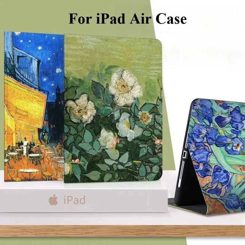 For iPad Air 11 Case 2025 M3 iPad Air 2024 M2 6th Gen 5th 4th 10.9inch 3th 10.5 HD Painted Smart Tablet Cases iPad Air 2 1 Case