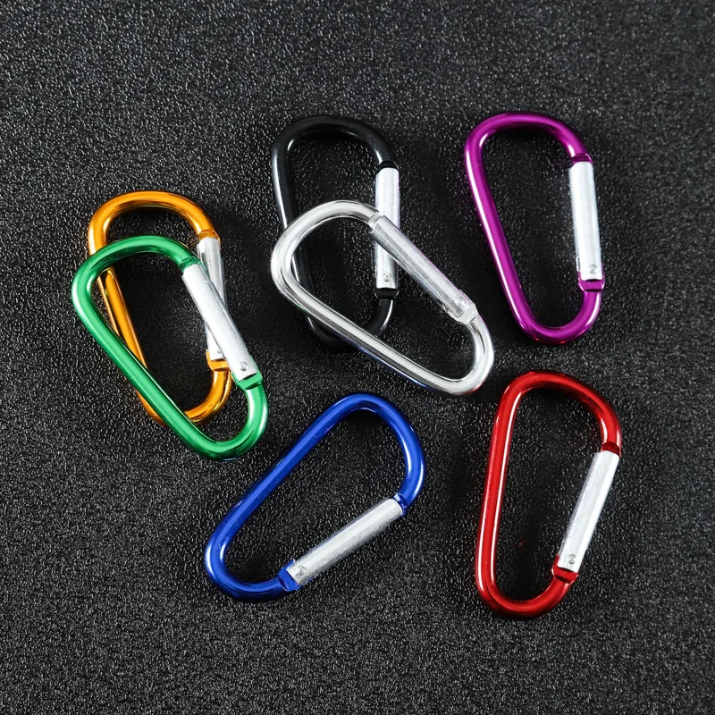 China Wholesale Mini Bag Locking Swivel Climbing Snap Hook Carabiner Clips Custom Logo Shaped Small Keychain Aluminum Carabiner